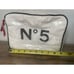 Vintage VTG 1988 Chanel No 5 Zip Pouch Bag Makeup Travel Cosmetic Case Rare