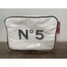 Vintage VTG 1988 Chanel No 5 Zip Pouch Bag Makeup Travel Cosmetic Case Rare