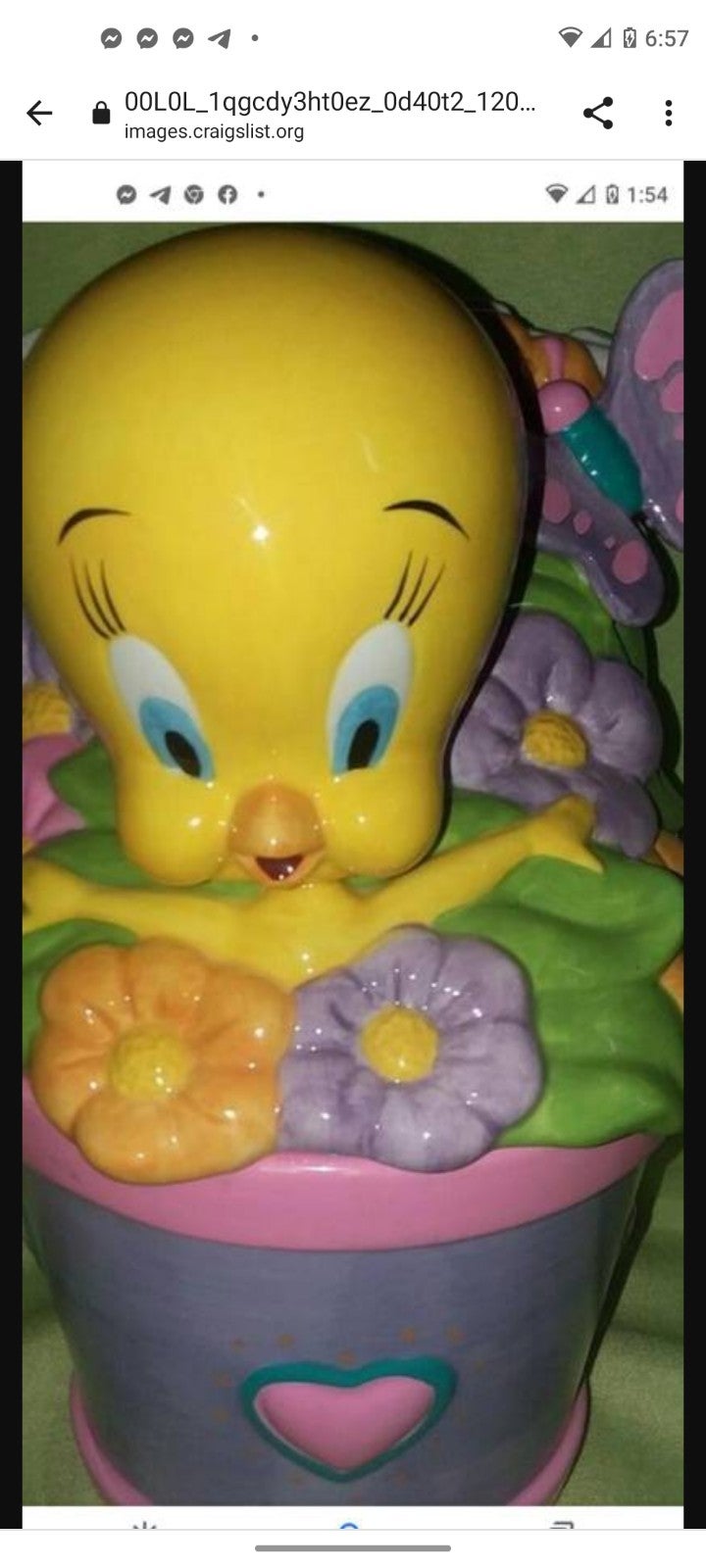 Rare Tweety Bird Cookie Jar