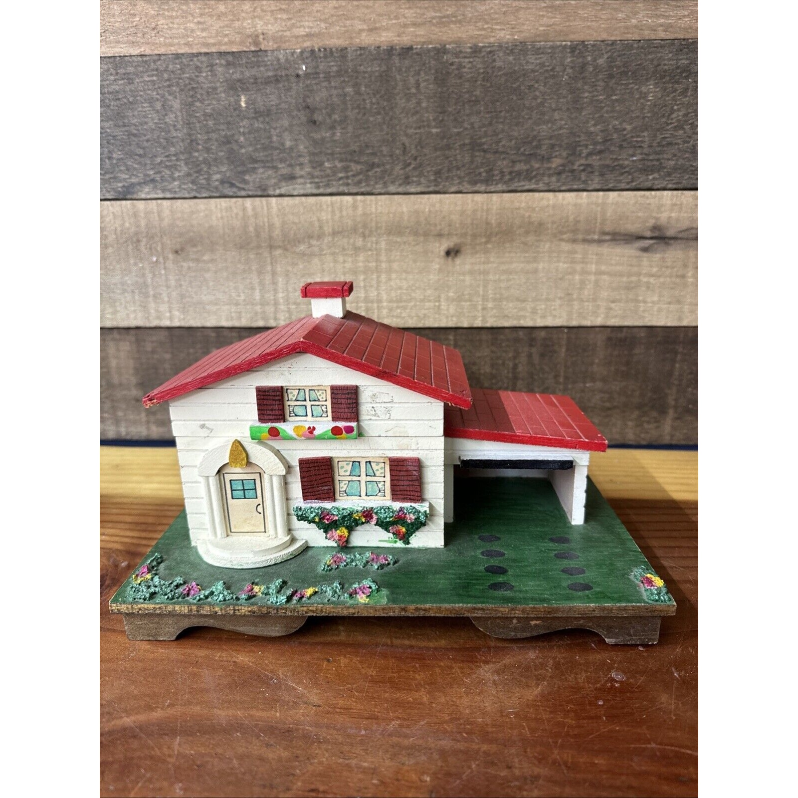 Vintage Mid Century Ballerina Modern House Music Jewelry Box JAPAN WORKS