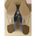 Journee Collection Jewel Mule Sandals Womens 9.5 M Blue Velvet Heel Shoes NWB