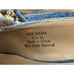 Journee Collection Jewel Mule Sandals Womens 9.5 M Blue Velvet Heel Shoes NWB