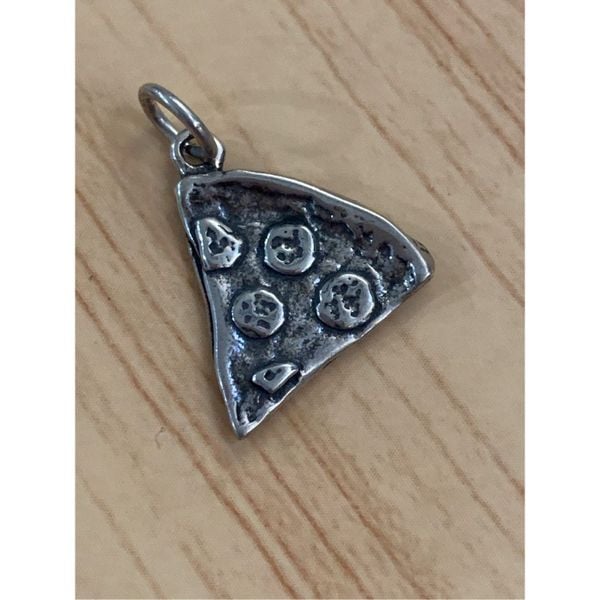 925 Pizza Sterling Silver Jewelry Charm