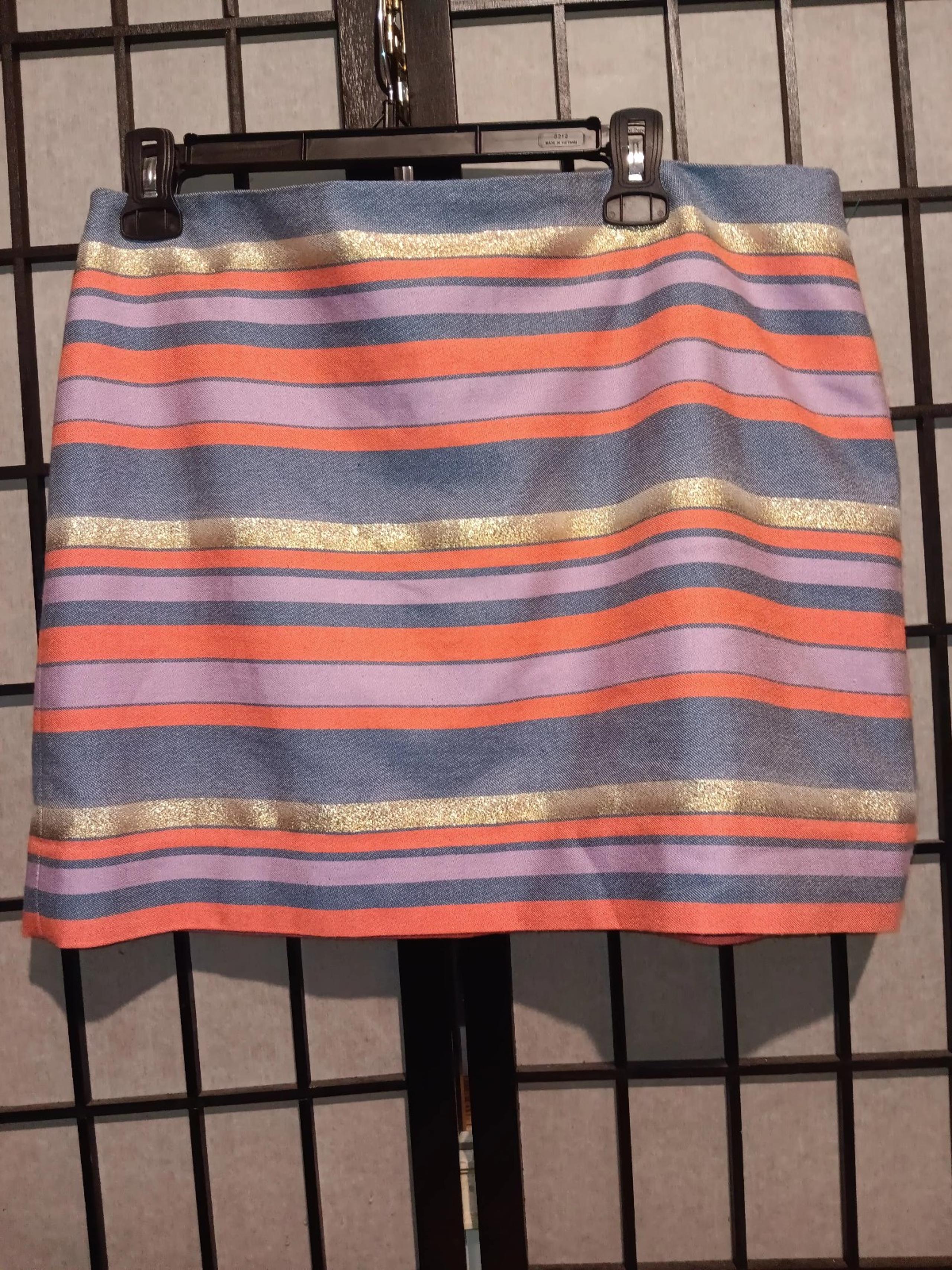 J Crew striped skirt size 12