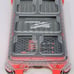 3 Long Bins for Milwaukee PACKOUT Low Profile Organizer Tool Box - Black