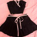 Black coquette skirt set <3