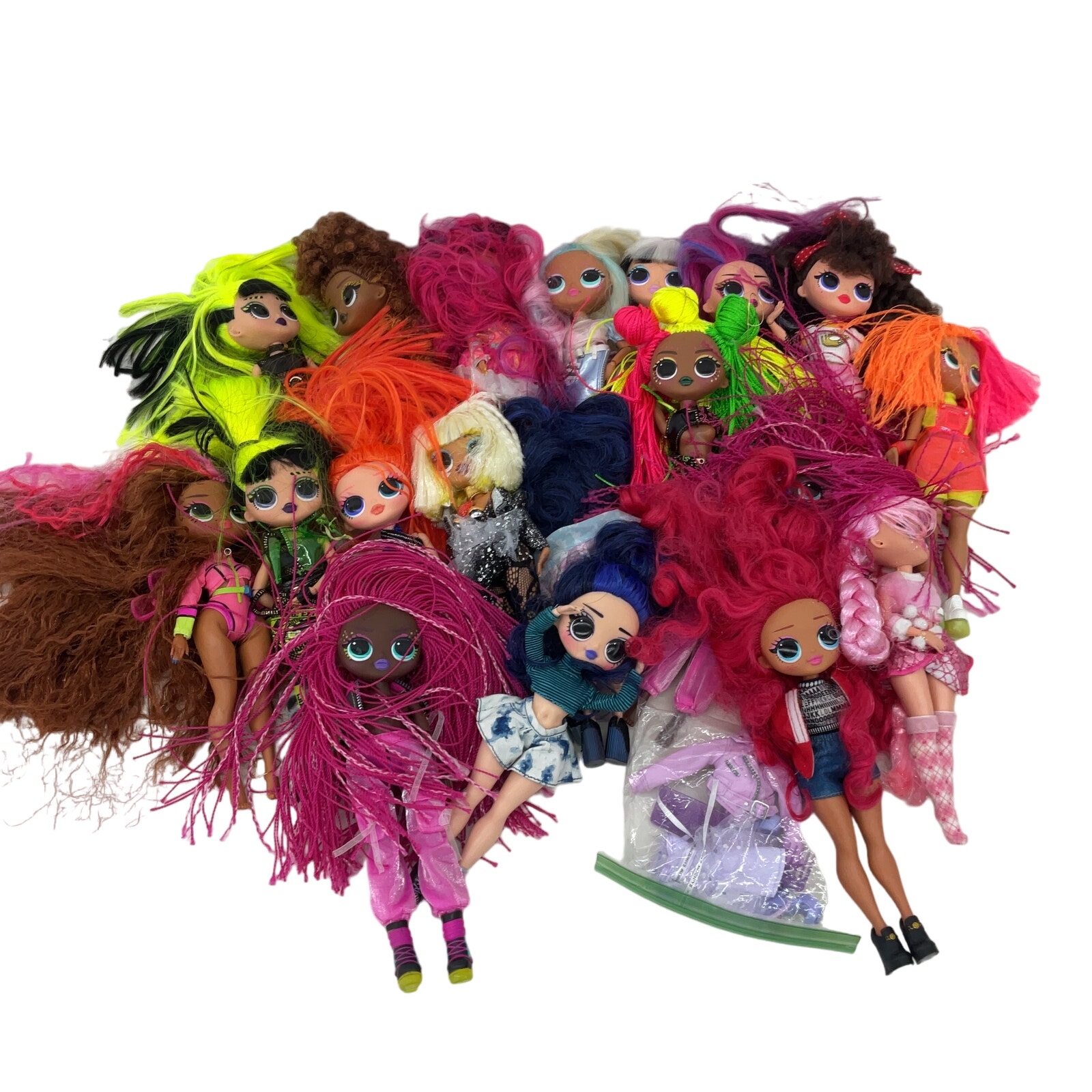 MGA LOL OMG Surprise! Mixed Fashion Play Dolls Big Lil Sistas Loose 7 lbs