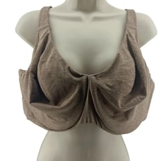 Cacique Unlined Full Coverage Bra Heather Tan Womens Plus Size 50DDD