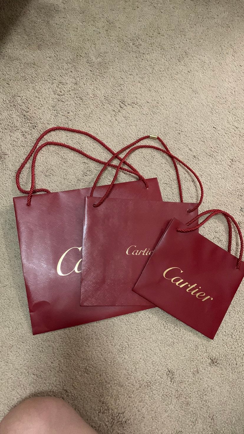 Cartier shopping bag