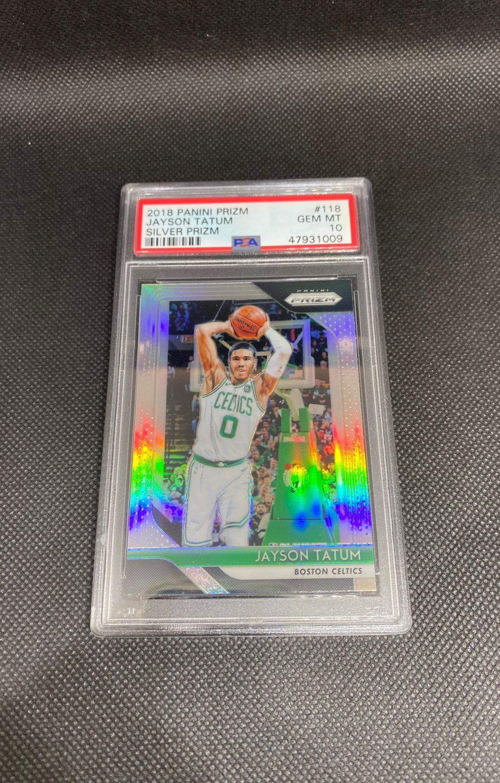 2018 Jayson Tatum Prizm Silver psa10