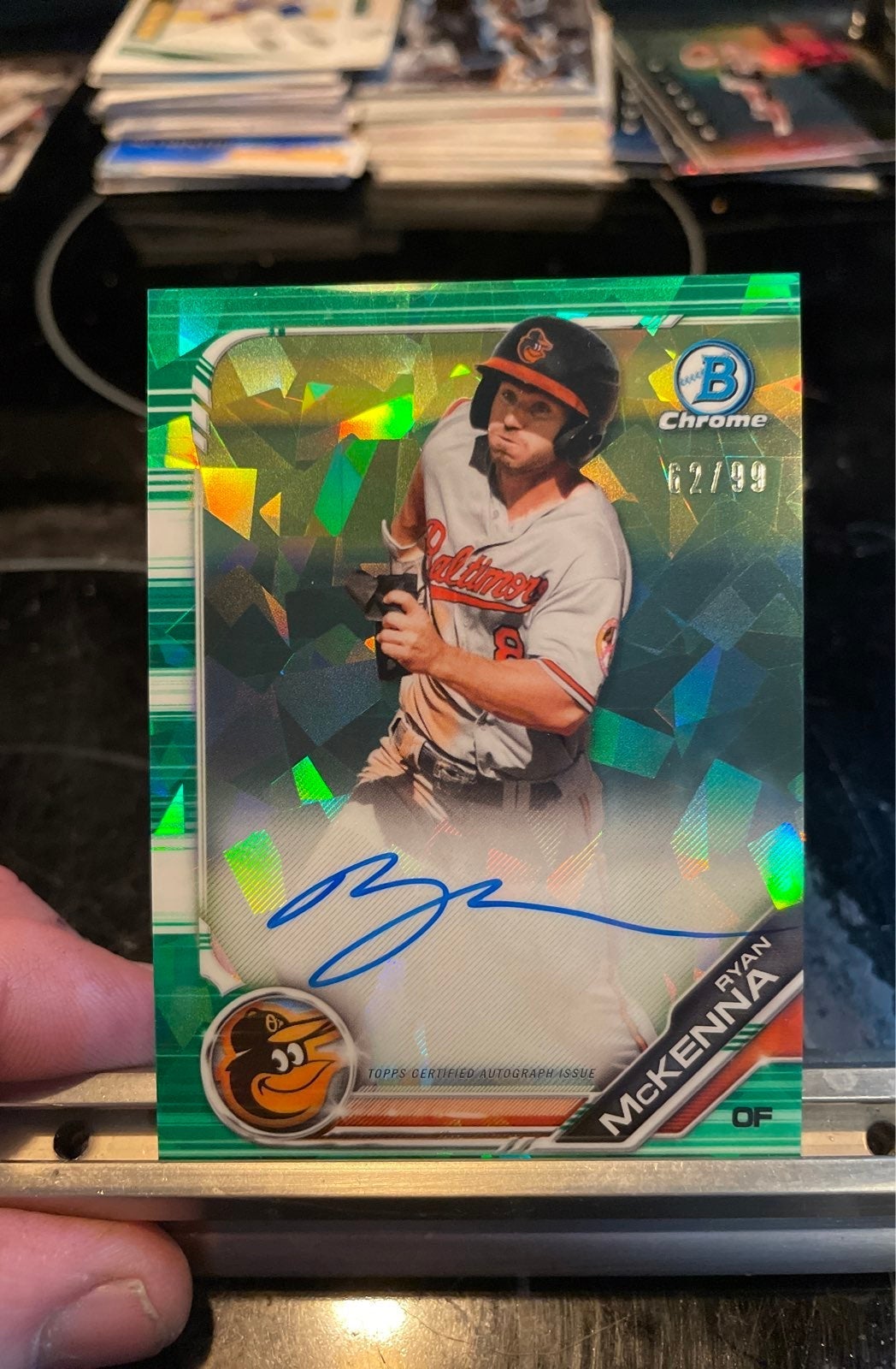 2019 Ryan McKenna Bowman chrome green atomic auto /99