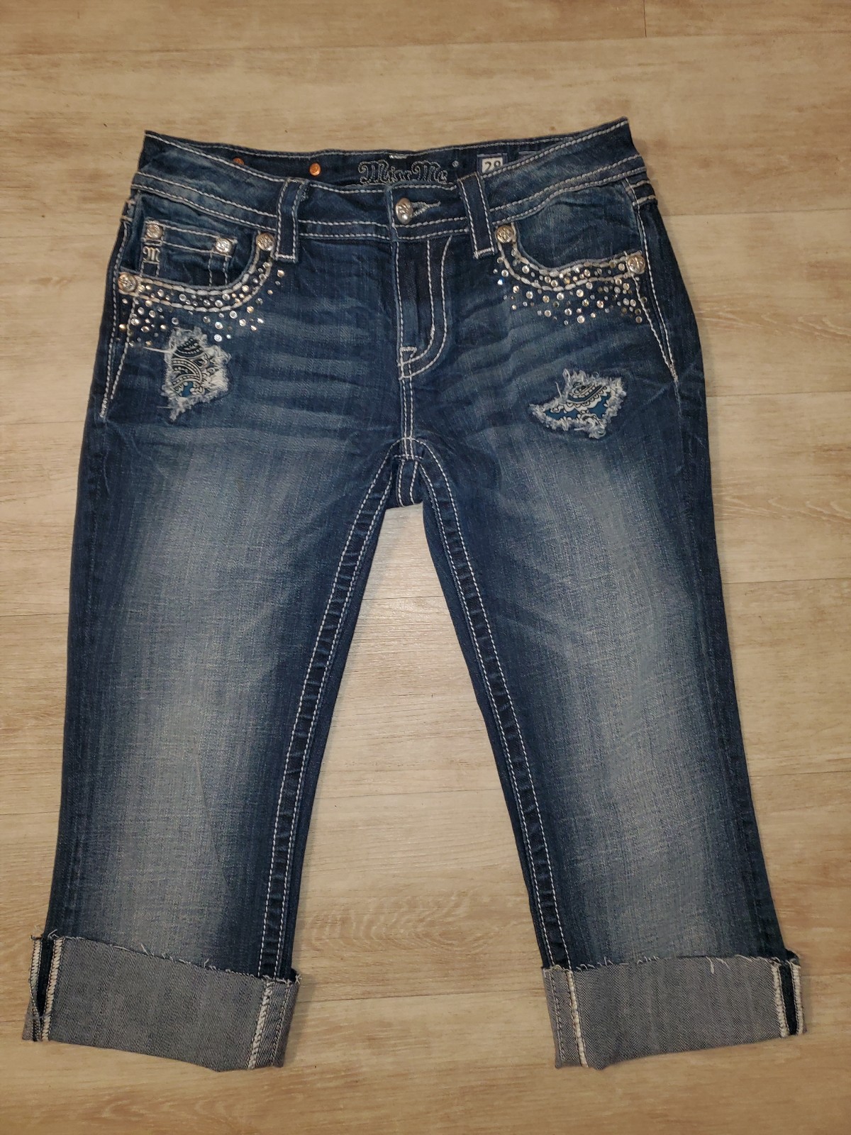 Miss Me Capris, size 28. NEW Condition, Too Small for Me.