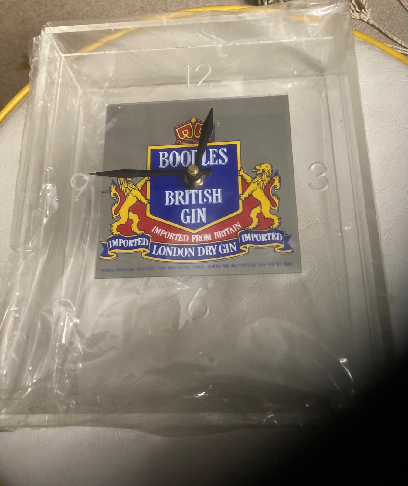 Vintage Boodles British Gin Clock