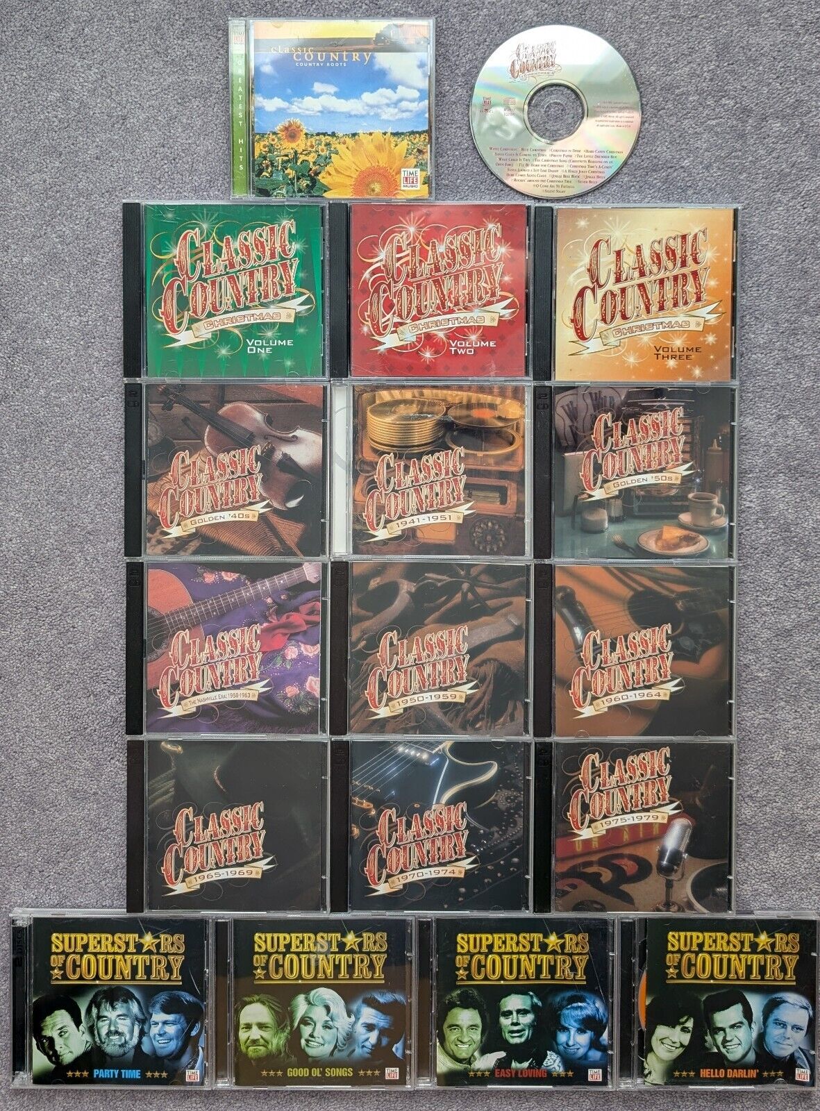 Time Life Classic Country CD Lot Nashville 40s 50s 60s 70s Music Superstars of