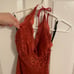 Vintage y2k rust colored lace Bebe sexy halter top