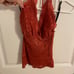 Vintage y2k rust colored lace Bebe sexy halter top