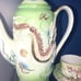 Vintage Fairyland China From Japan 3D Dragon Pastel Green Tea Set 15pc
