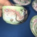 Vintage Fairyland China From Japan 3D Dragon Pastel Green Tea Set 15pc