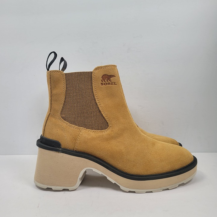 Sorel Women's Hi-Line Geo Yellow Waterproof Chelsea Boots NL4874-712 US Size 9