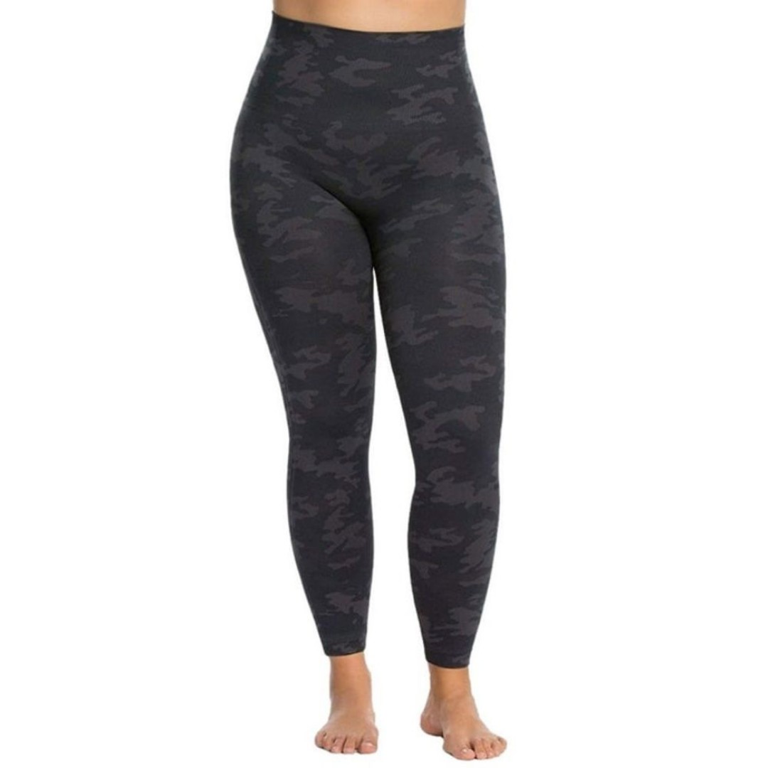 NWOT SPANX Black and Grey Look At Me Now Legging High Waisted 3XL