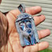 HIP HOP ICED SILVER TONE BRASS JESUS PENDANT & 925 STAMPED CUBAN CHAIN NECKLACE