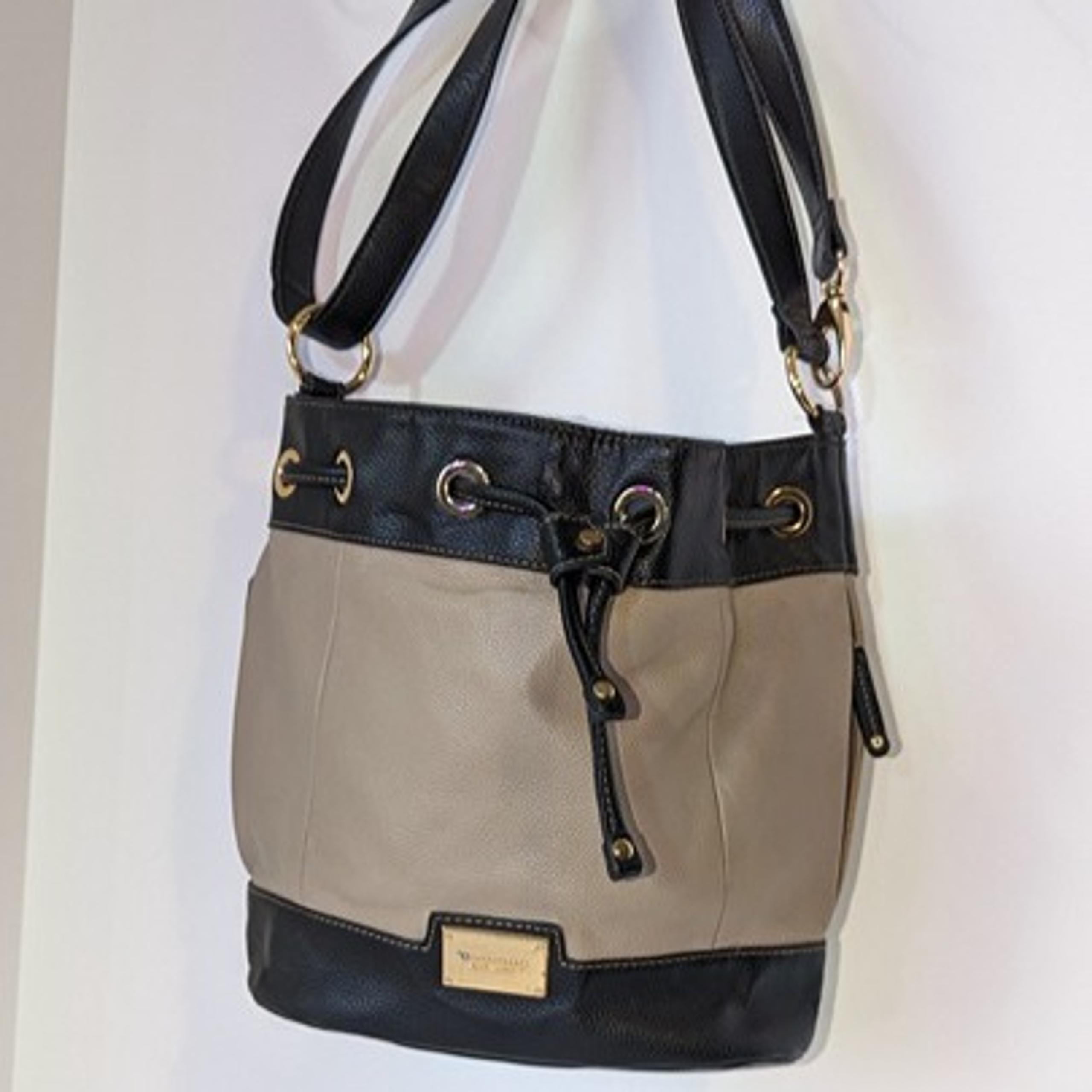 Tignanello Leather Convertible Bucket Bag with Adjustable Strap