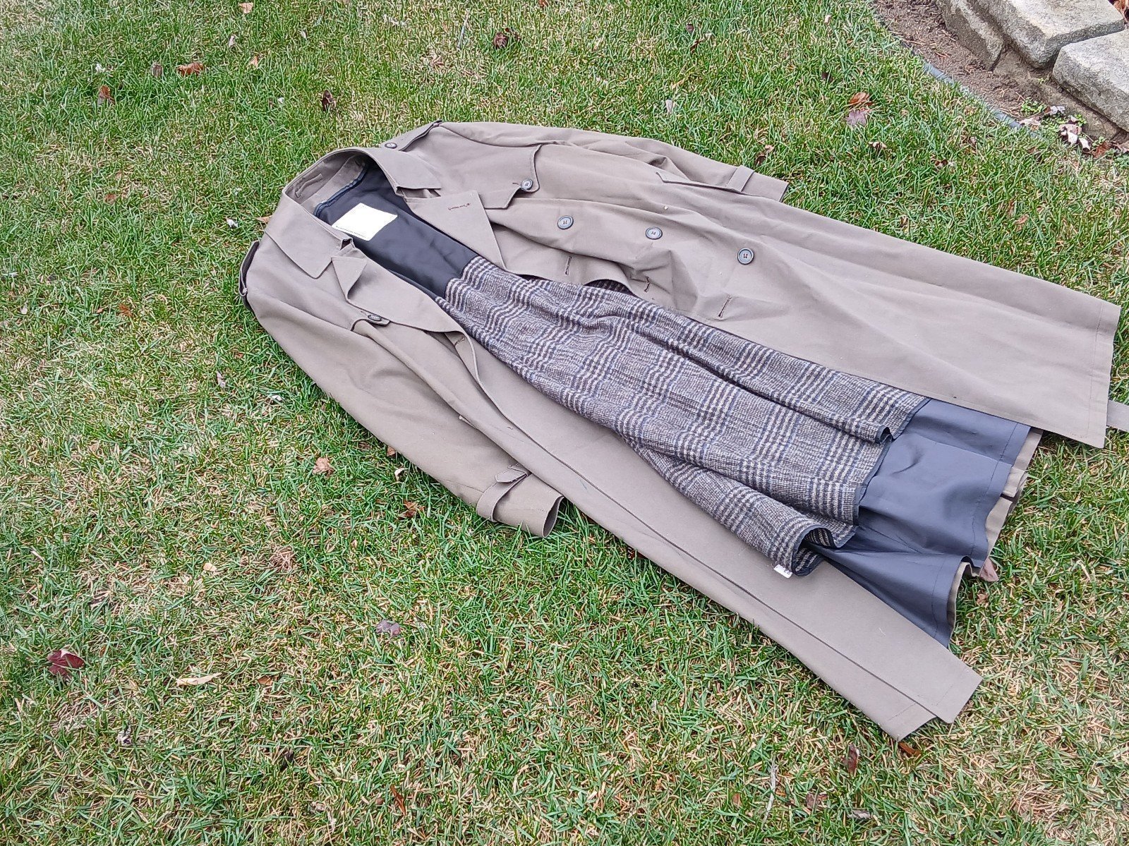 VTG Vintage 90's Christian Dior Coat Trench - Adult Men's SZ Size 40