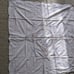 Vtg Handmade Hand Stitched Linen Card Table Tablecloth & 4 Napkins Heart Floral