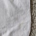 Vtg Handmade Hand Stitched Linen Card Table Tablecloth & 4 Napkins Heart Floral