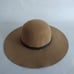 NWT Scala Pronto Women's Ultra Felt Hat , Camel color, Double Brown Leather Bra