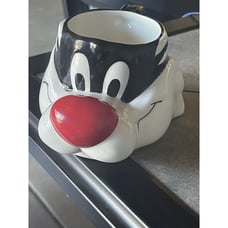 Looney Tunes Sylvester Cat Mug Coffee 1991 Warner Bros Applause Vintage
