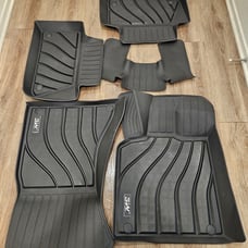 3W Floor Mats for Porsche Macan 2014-2023 1st&2nd Row Full Set Car Mats Black