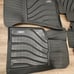3W Floor Mats for Porsche Macan 2014-2023 1st&2nd Row Full Set Car Mats Black