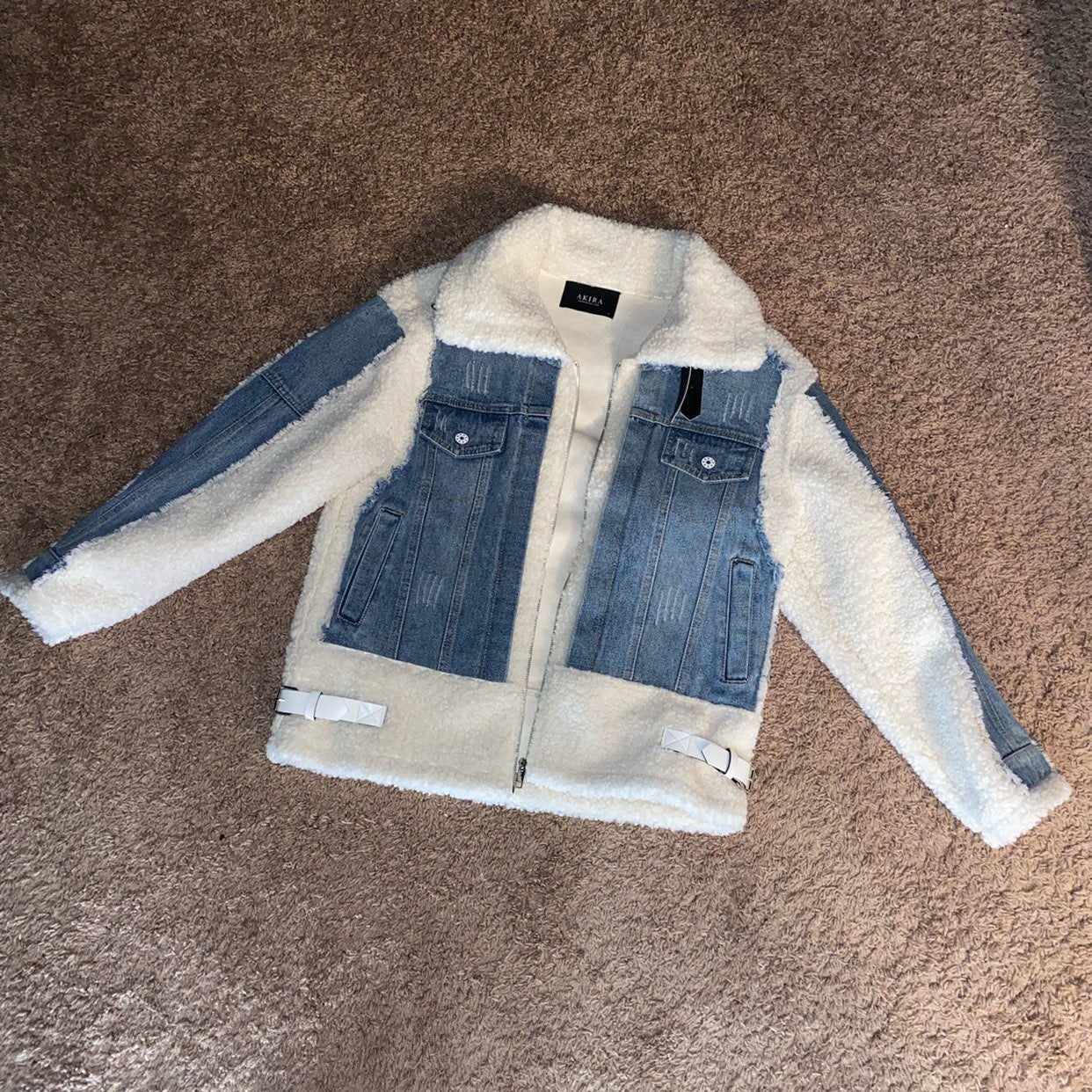 Denim Aviator Jacket