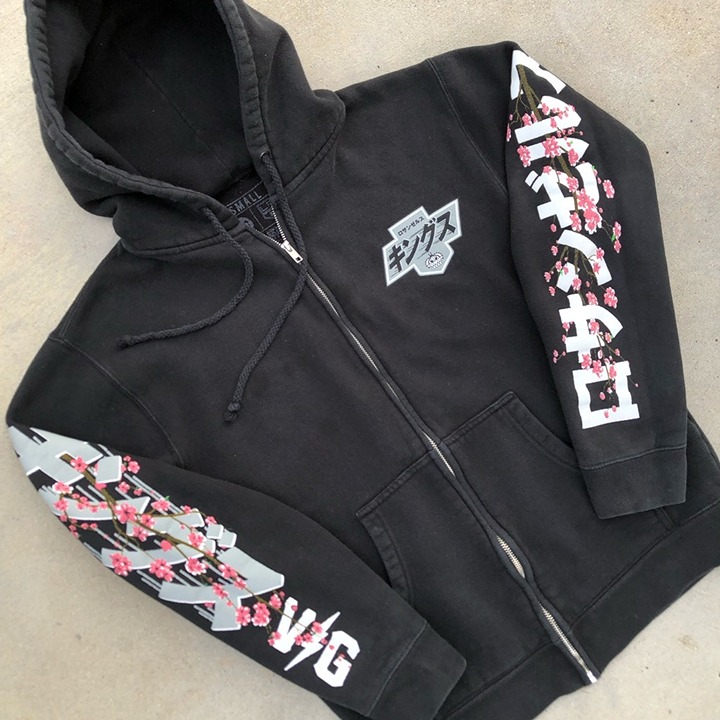 LA Los Angeles Kings VG Violent Gentlemen Japanese Heritage Black NHL Zip Hoodie