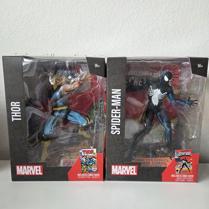 McFarlane Toys Marvel Spider-Man Super Heroes Secret Wars and Thor Mighty Thor