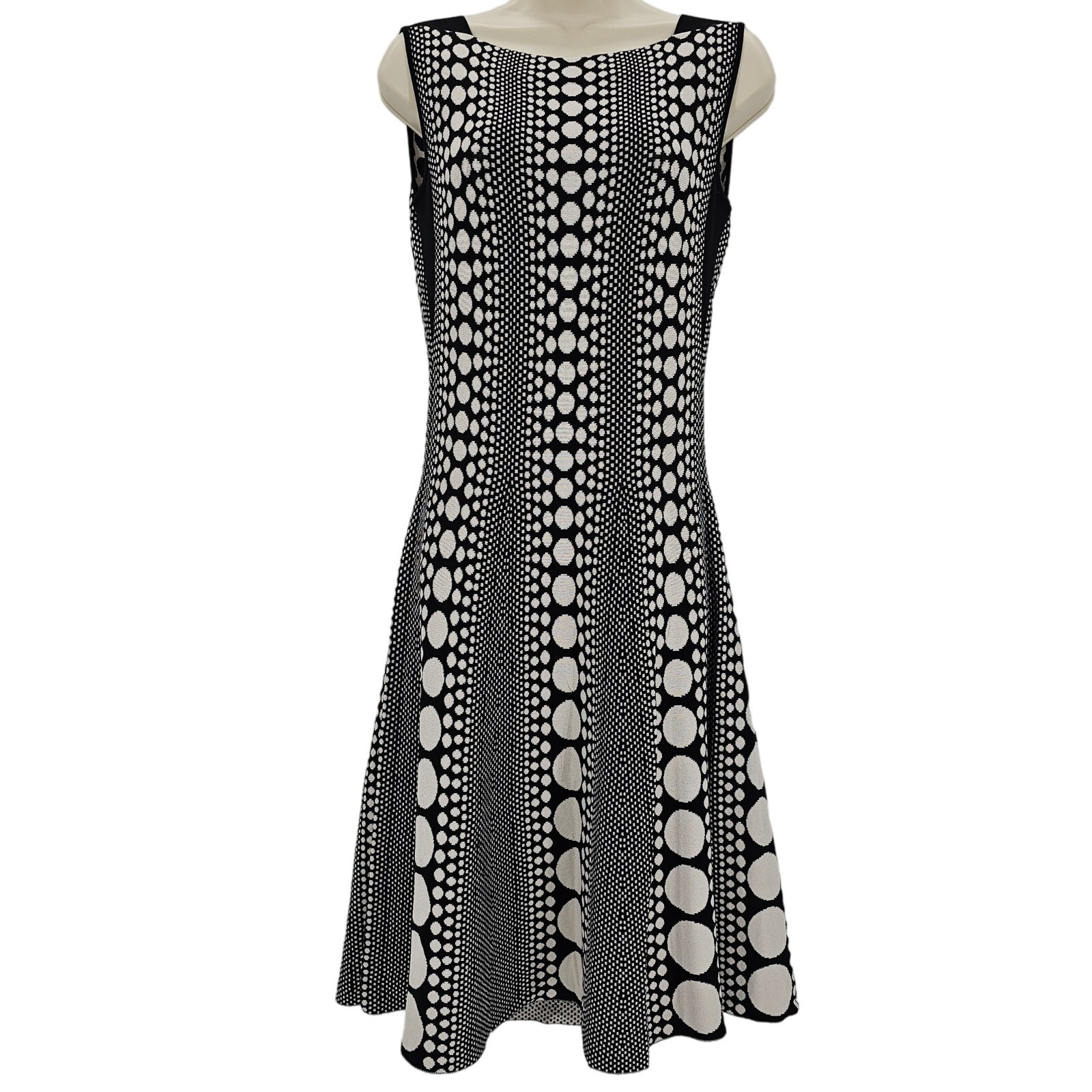 She's So Womans size Italian 42 US 6 Maglificio DA-NI Polka Dot Ponti Midi Dress