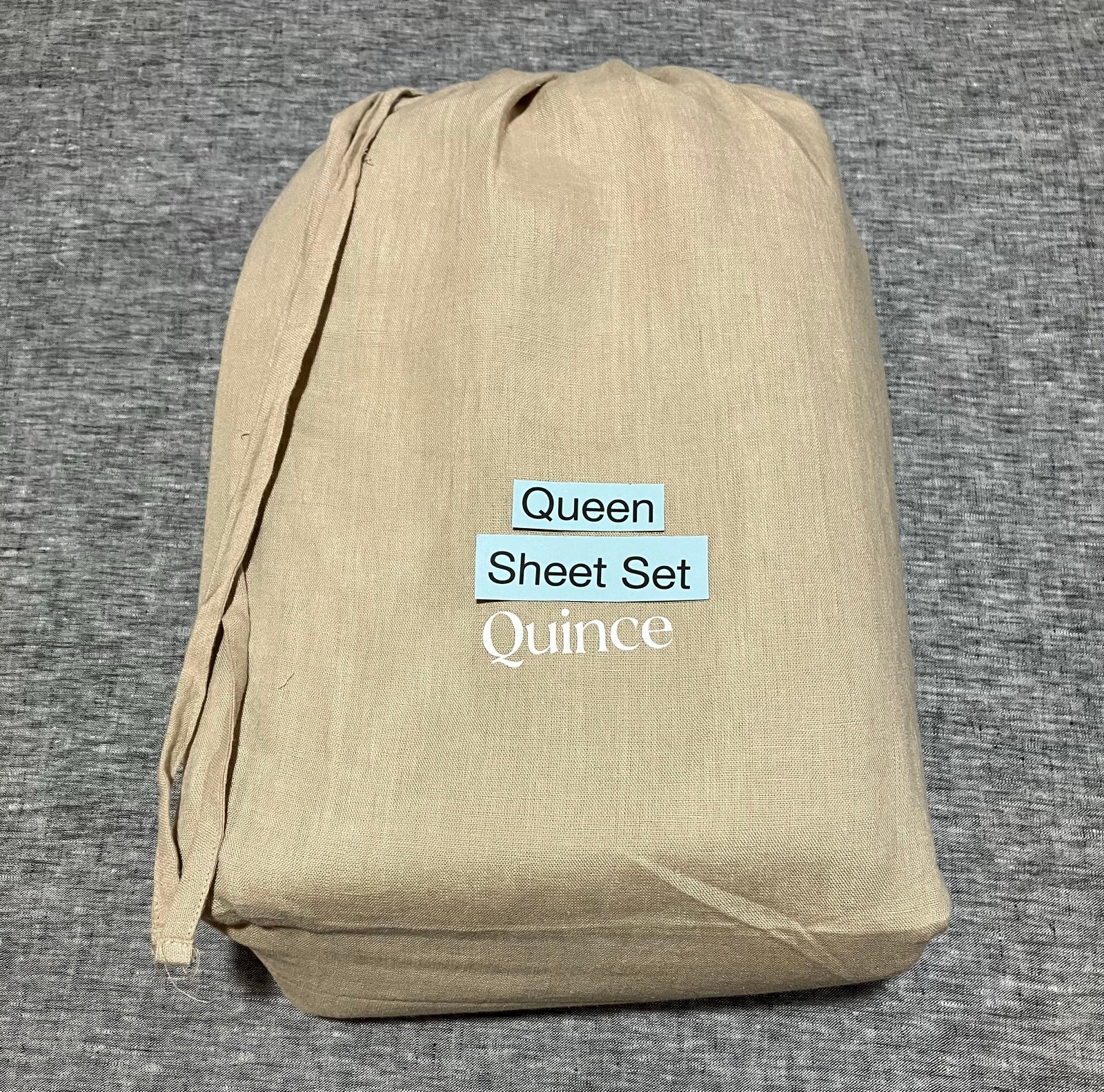New Quince European Linen Queen Sheet Set M80