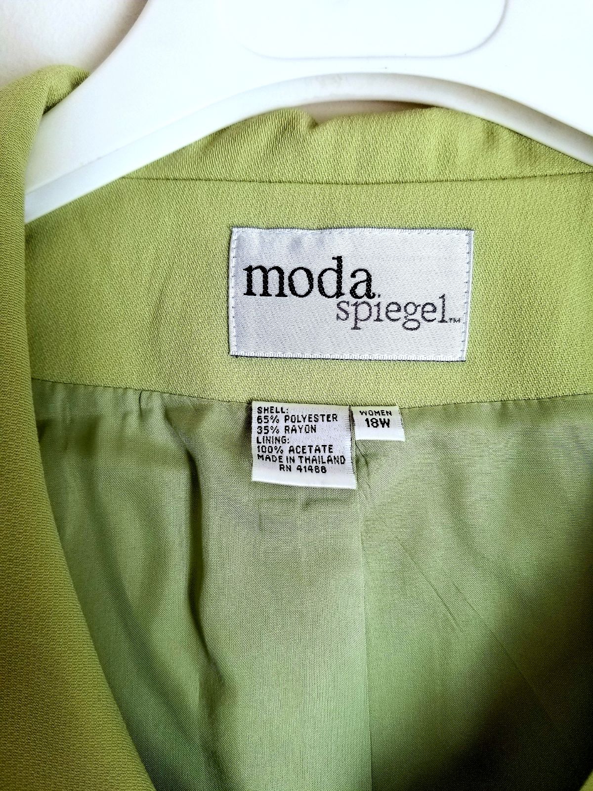 Moda Spiegel green skirt suit