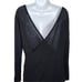 Miu Miu Tiger Face Animal Print Long Sleeve Back Faux Wrap Tunic Top Size Small