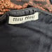 Miu Miu Tiger Face Animal Print Long Sleeve Back Faux Wrap Tunic Top Size Small