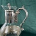 Vintage Glass and Silver Heated Teapot with Stand