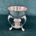 Vintage Glass and Silver Heated Teapot with Stand