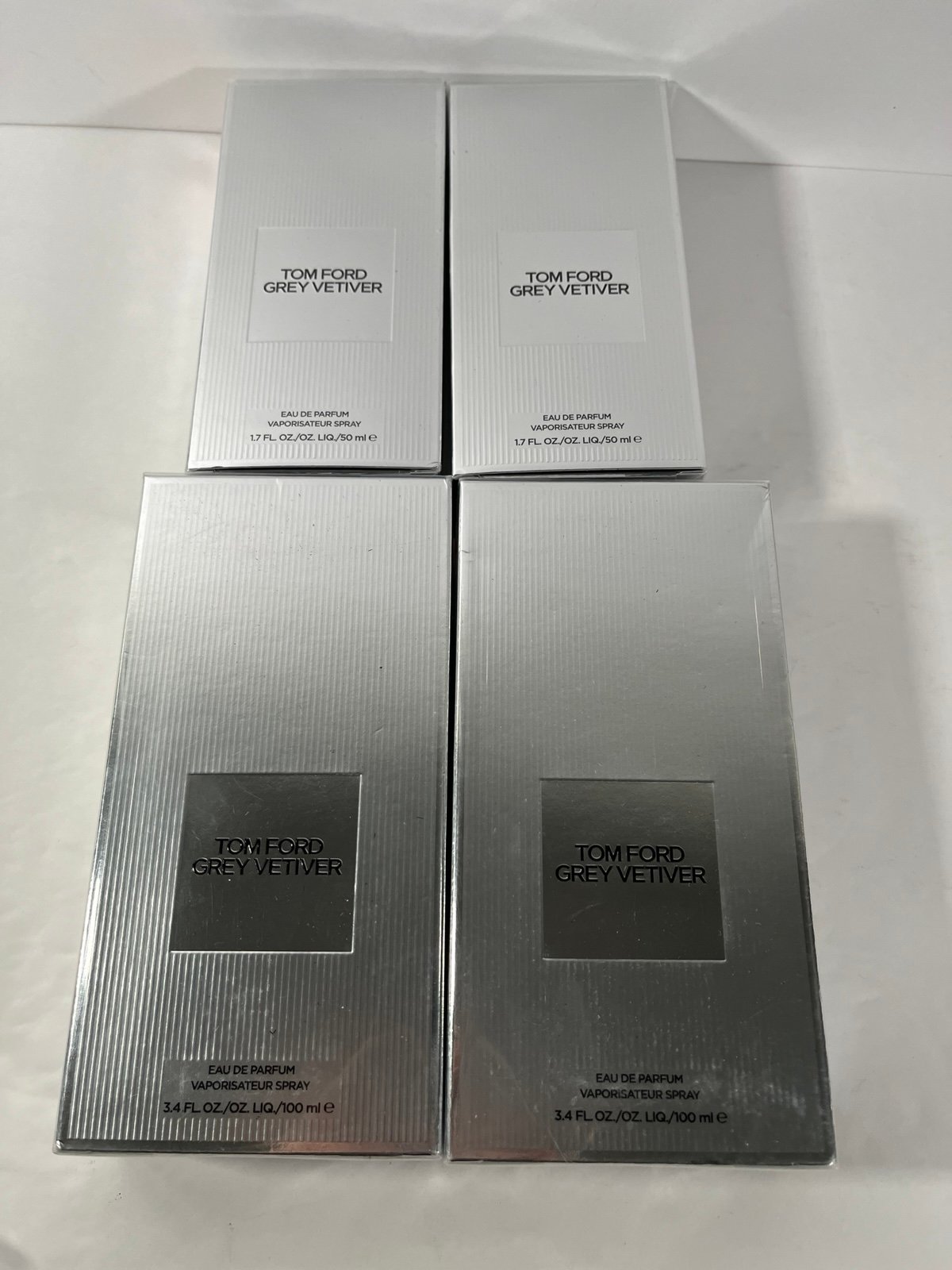 Lot 4 x SEALED Tom Ford Grey Vetiver EDP Brand New in a sealed box
