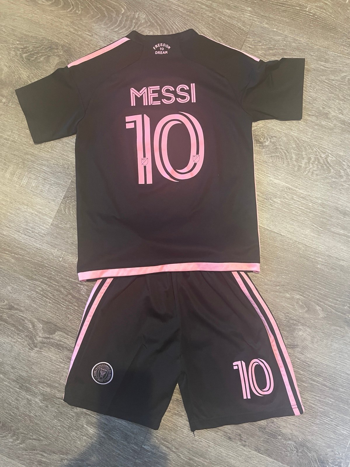 Messi jersey shorts set