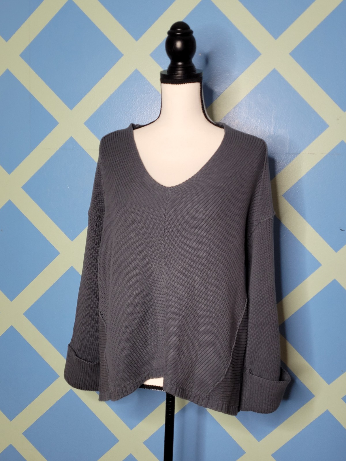 Free People La Brea V Neck Sweater