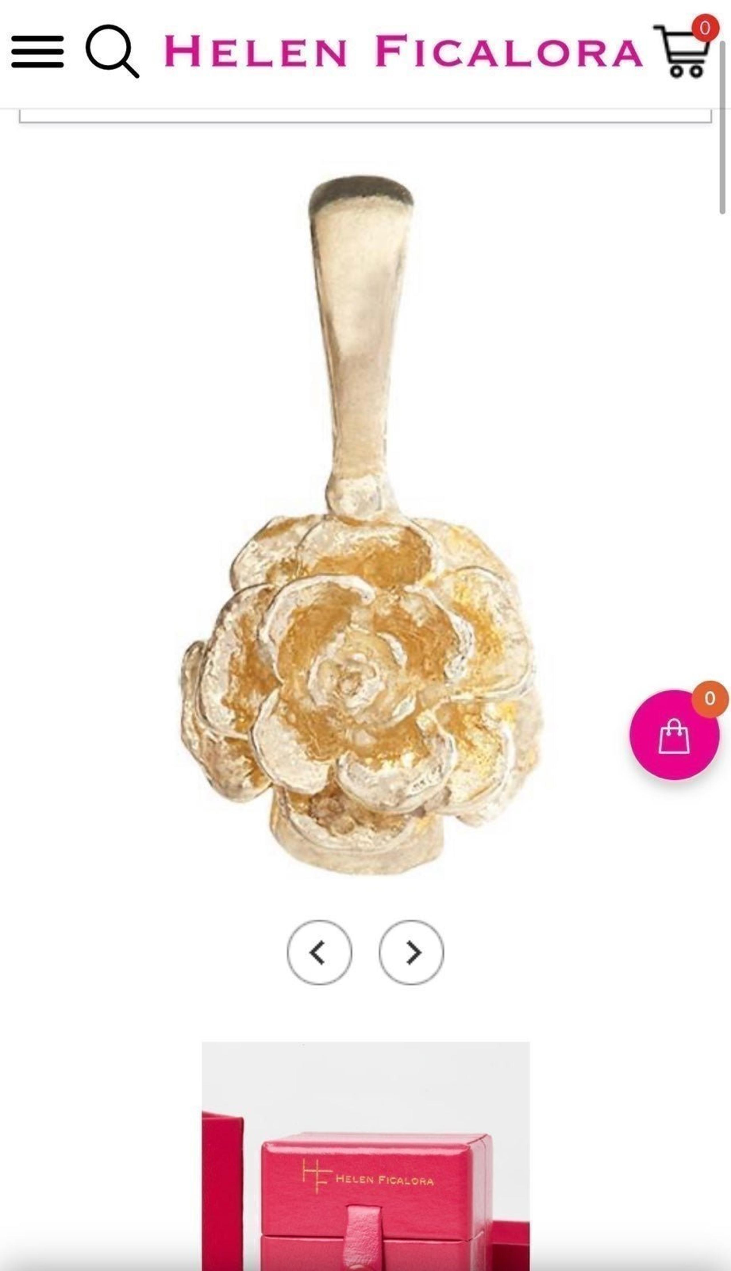 Rose Charm and Necklace included - Helen Ficalora