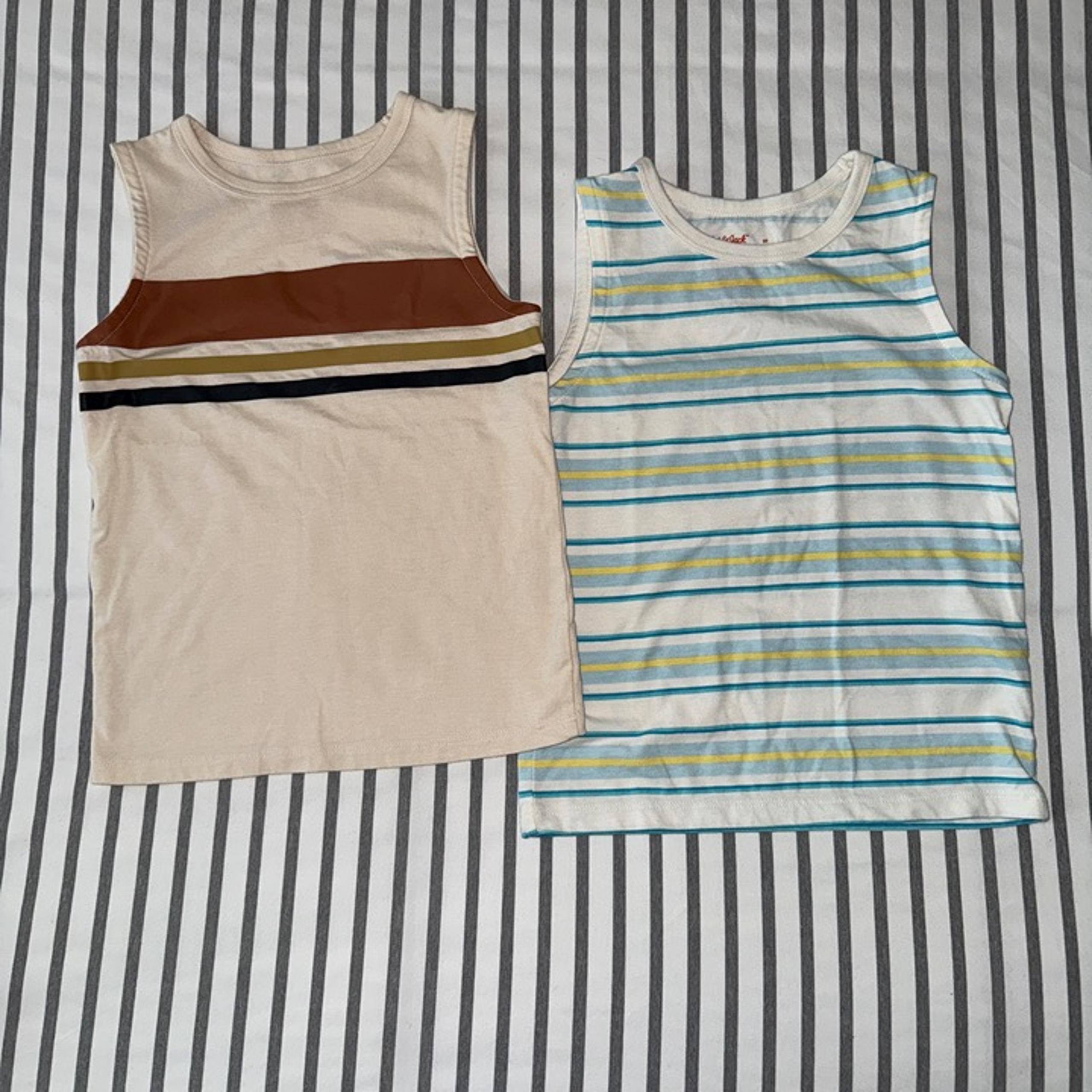 Cat & Jack Striped and Colorblock Kids Tank Tops 5T EUC