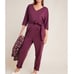by Anthropologie Sutton Ponte Jumpsuit Romper Pantsuit Plum Wmn Sz Sm Minimalist