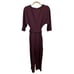 by Anthropologie Sutton Ponte Jumpsuit Romper Pantsuit Plum Wmn Sz Sm Minimalist